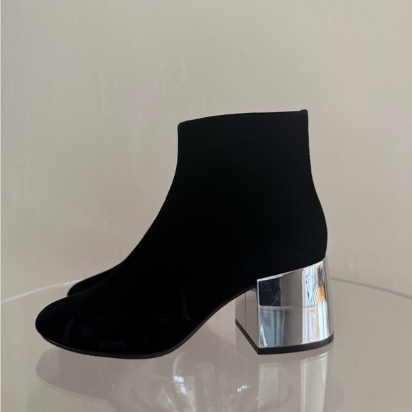 Maison Margiela MM6 Velvet Silver boots black 39 - Picture 3 of 16